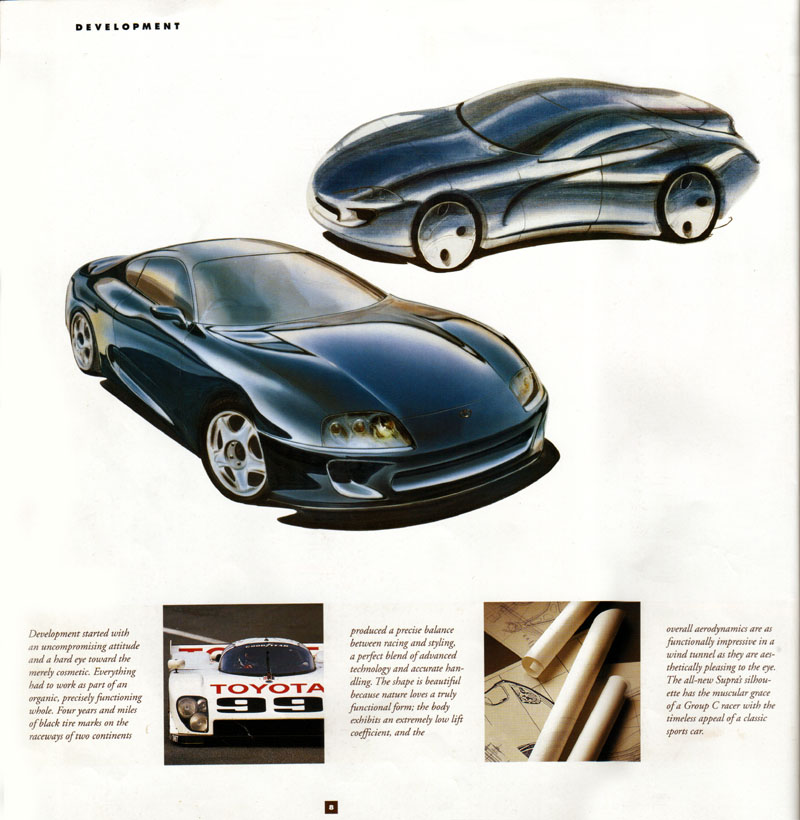 Concept cars and development of the JZA80
